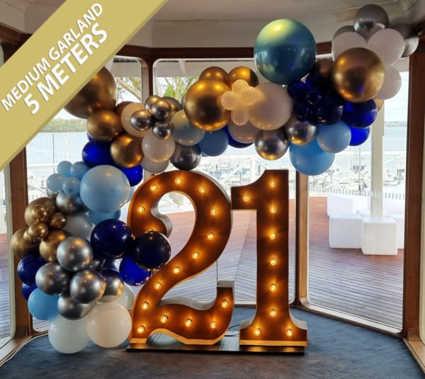 5m long balloon garland for hire in Perth