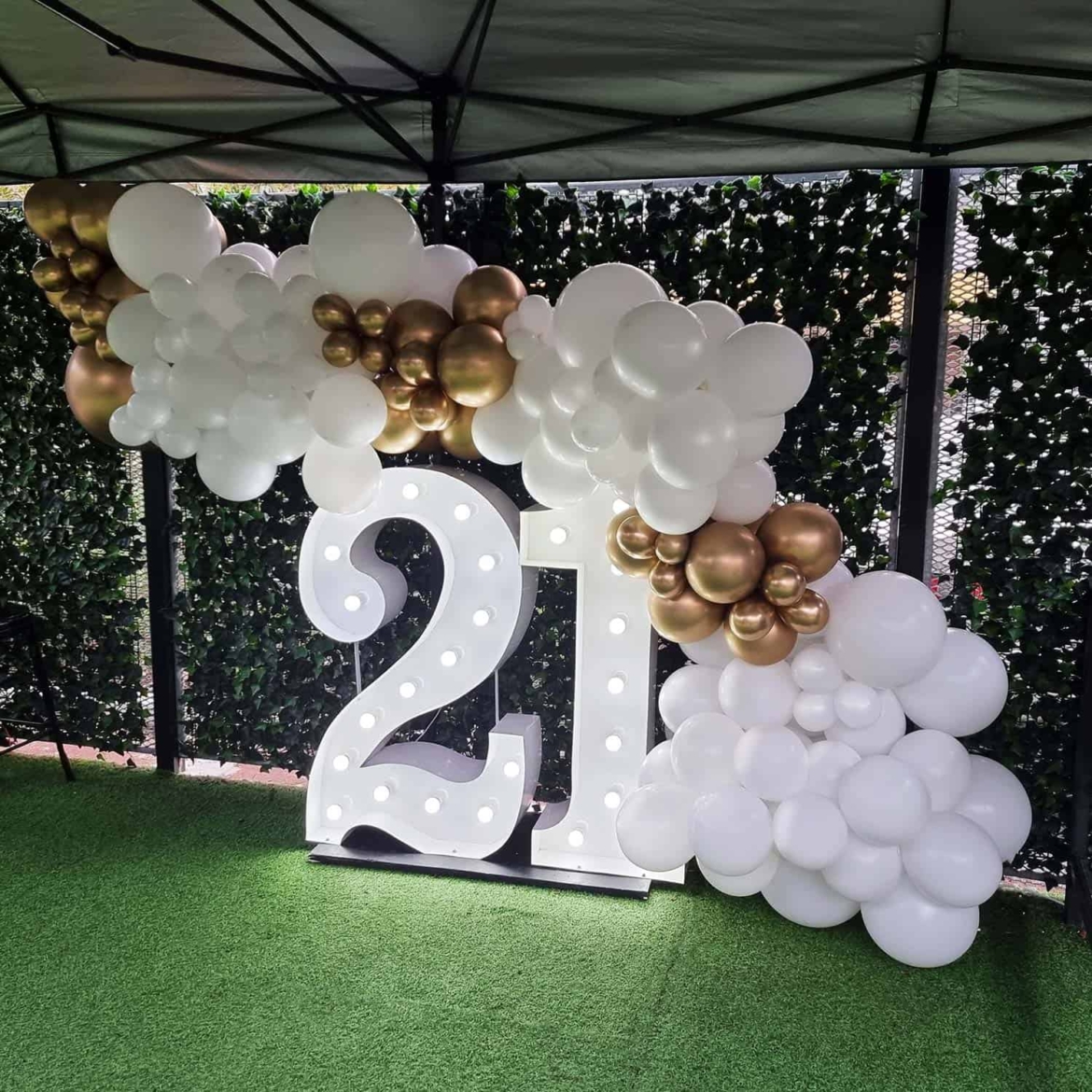 Giant-number-lights-with-white-gold-balloons.jpg
