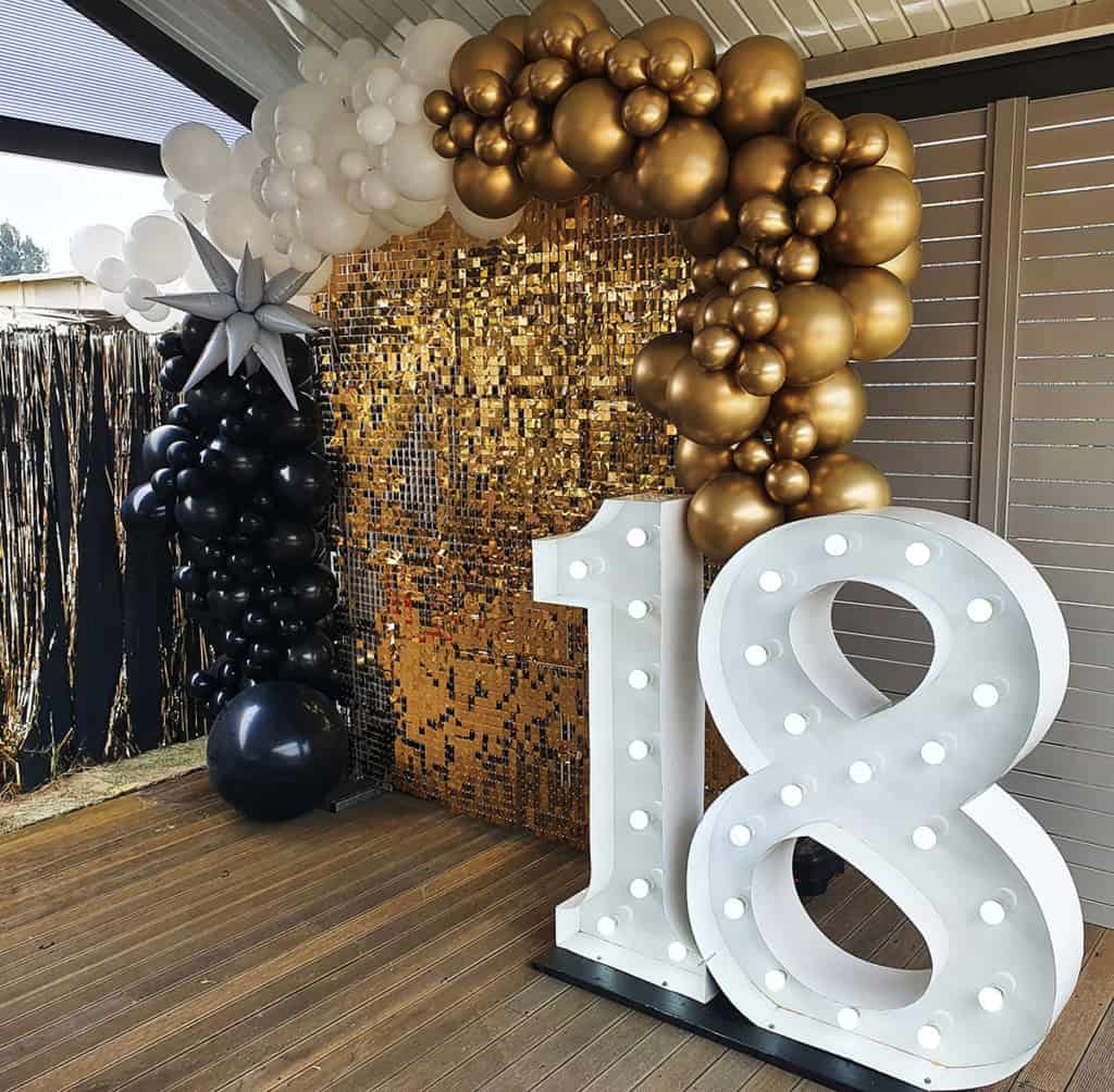 Deluxe Package - Lit Letters - Photo Backdrop